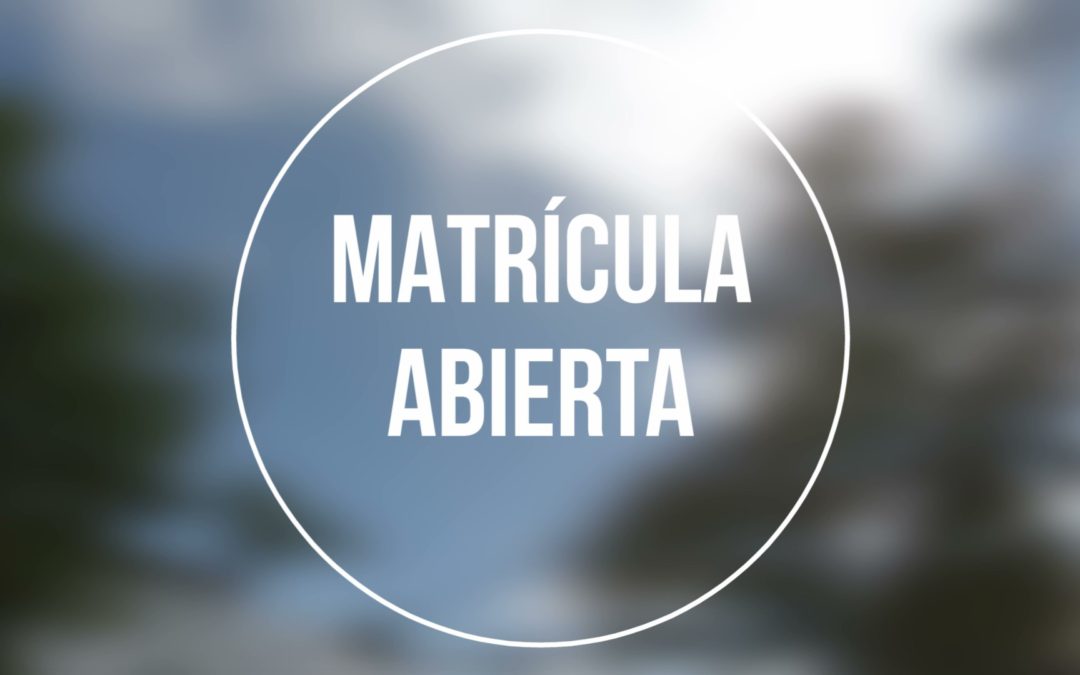 Matrícula abierta – Curso 2020/2021