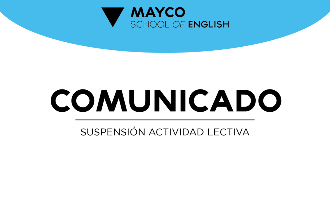 COLEGIO – Comunicado Suspensión actividad lectiva